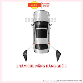 2 tấm rèm che nắng hàng ghế 3 cho xe ô tô - loại 1 Mr Ô Tô - Bảo hành 2 năm.