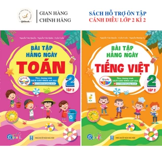 SÁCH - [ Lớp 2 - hk2 - Cánh diều ] - Combo 2 quyển bài tập hằng ngày toán và tiếng việt 2 tập 2