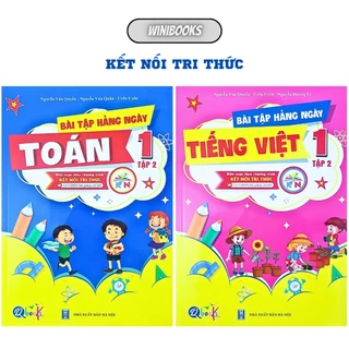 Sách - [Lớp 1 - Tập 2] - Kết Nối Tri Thức - Combo 2 quyển Bài Tập Hằng Ngày Toán, Tiếng Việt 1 Tập 2