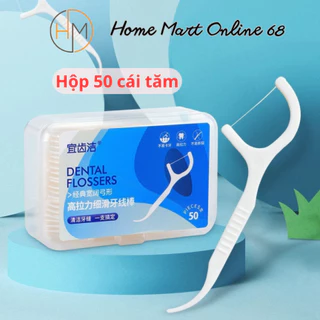 Tăm chỉ nha khoa hộp 50 cái, tăm chỉ nha khoa tiện dụng