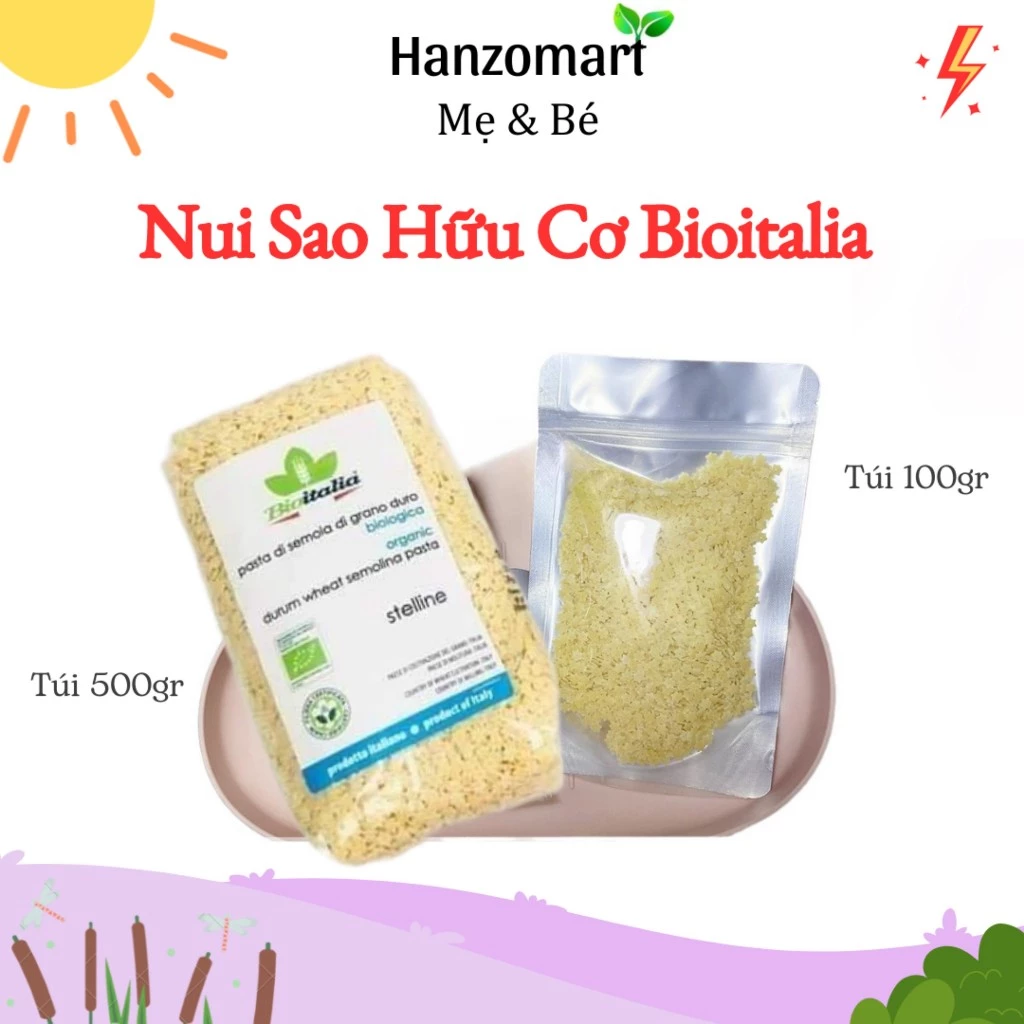 Nui sao hữu cơ cho bé ăn dặm - hanzomart