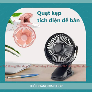 Quạt mini kẹt để bàn,tích điện