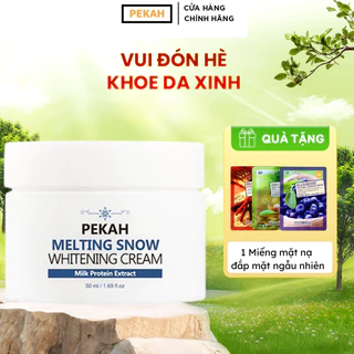 Kem dưỡng trắng nâng tone da Pekah Melting Snow Whitening Cream 50ml