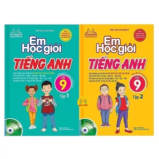 Sách - Em Học Giỏi Tiếng Anh Lớp 9 (Tập 1+2) - Kèm Đĩa CD