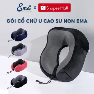 Gối kê cổ chữ U cao su non EMA - Giúp giảm đau mỏi cổ, dùng cho dân văn phòng, du lịch