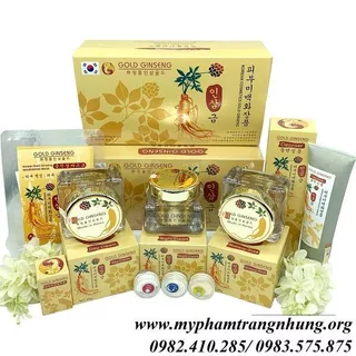 BỘ GOLD GINSENG TRẮNG DA MỜ NÁM TÀN NHANG HÀN QUỐC CAO CẤP