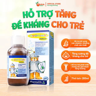 Tăng Đề Kháng Fitobimbi Immuno Hỗ Trợ Tăng Đề Kháng Toàn Thân Cho Bé, Giảm Ốm Vặt Chai 200ml