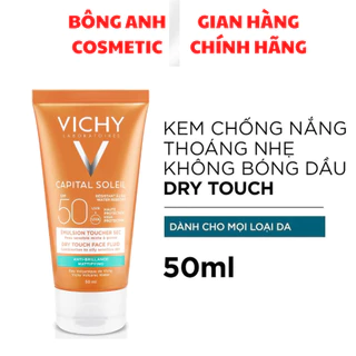 Kem chống nắng Vi chy Capital Soleil SPF50 Emulsion Toucher Sec Anti 50ml