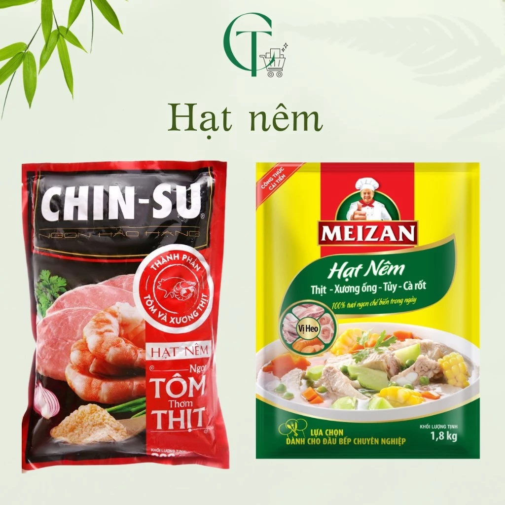 Hạt nêm Chin su, Meizan ngọt tôm thơm thịt gói 1.8kg / 1kg của Cattuongminimart