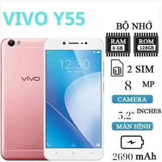 điện thoại Vivo Y55 ram 6/128G, Camera siêu nét, Chiến Game siêu mượt, Bảo hành 12 tháng