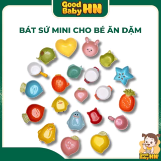 Bát sứ tròn mini cho bé ăn dặm, đựng nước chấm cho gia đình - S48