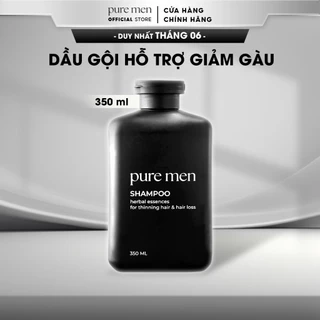 Dầu Gội Dược Liệu Cho Nam Pure Men Natural Vegan, Dành Cho Tóc Mỏng & Rụng Tóc (350ml)