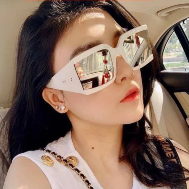 MẮT KÍNH UNISEX NAM NỮ VUÔNG TO CLIM CHỐNG UV400 - Kính Mắt Trang Nâu