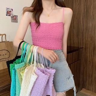 Áo Bra 2 Dây Dáng Lửng, Mút Mỏng, Bra Nữ Chất Cotton Co Dãn Thoáng Mát ZANA BRA B8686