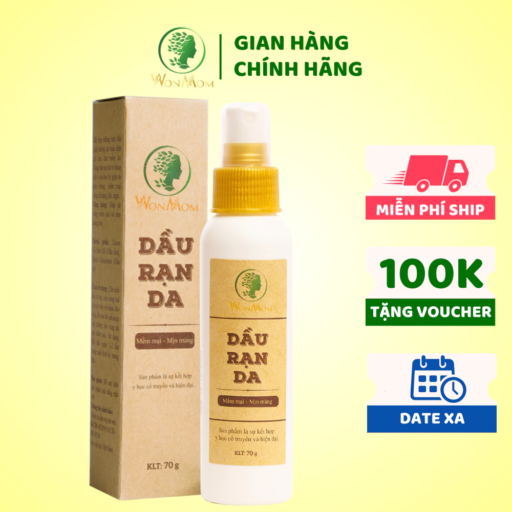 [ Giảm 35K - Đơn 339K ] Dầu Tinh Chất Chống Rạn Da Wonmom 70g