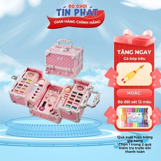 Đồ chơi làm móng cho bé gái,Bộ trang điểm trẻ em màu hồng cao cấp,chất liệu an toàn dễ làm sạch