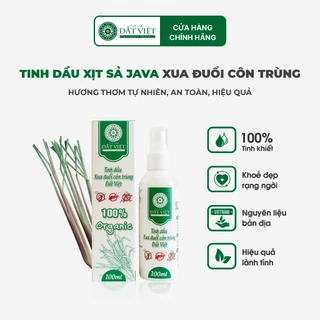 Tinh dầu xịt sả Java 100ml thanh lọc không khí, thơm phòng, sát khuẩn, xua đuổi muỗi, côn trùng