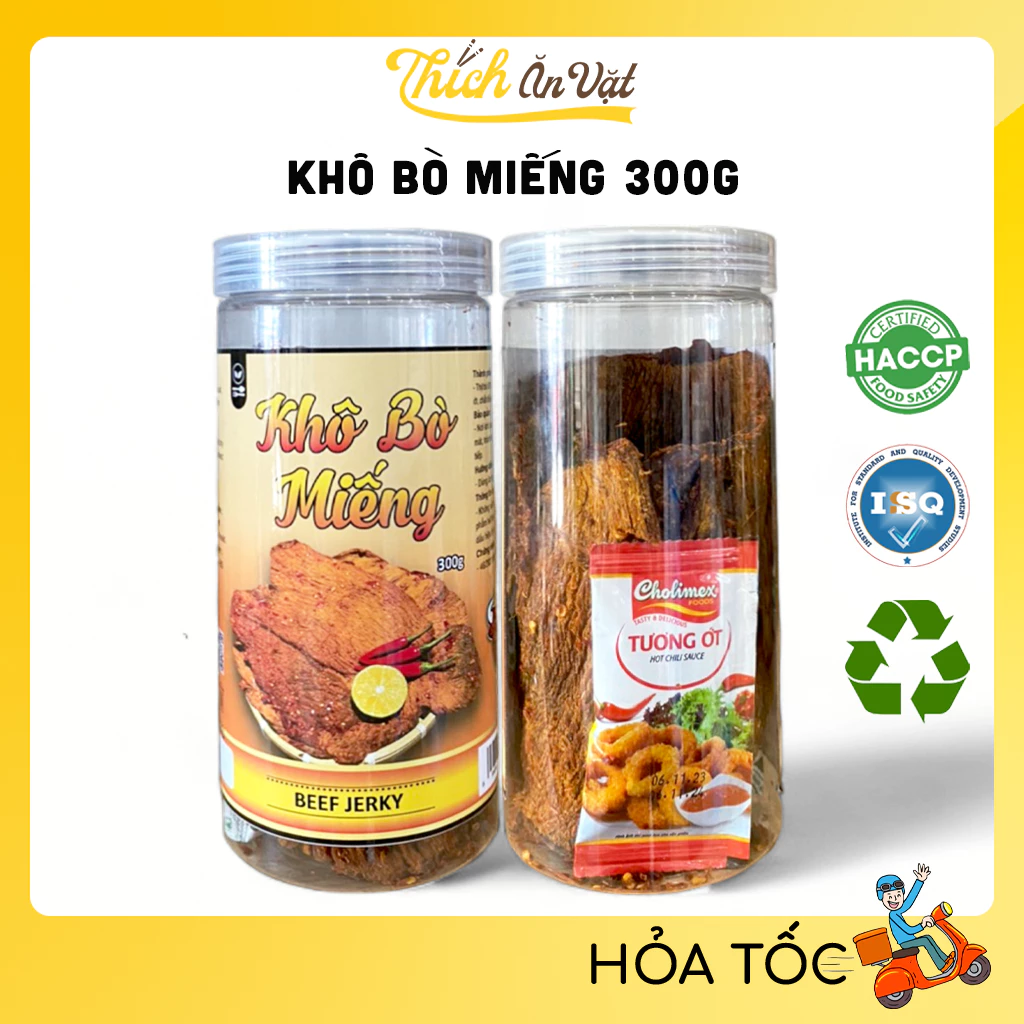 Khô Bò Miếng Thơm Ngon Đậm Vị