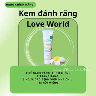 HOT HOT Kem Đánh Răng LOVE WORLD ( Giảm nguy cơ sâu răng, trắng răng, diệt vi khuẩn hôi miệng, ít cao răng,siêu tiết kiệ