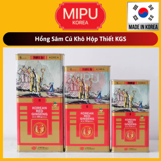 (Date 4/2032) Hồng Sâm Củ Khô Hộp Thiết KGS Hàn Quốc 150g (11-15 củ)