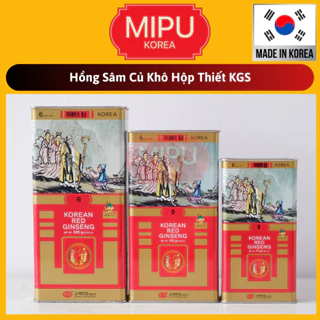 (Date 4/2032) Hồng Sâm Củ Khô Hộp Thiết KGS Hàn Quốc 300g (21-30 củ)