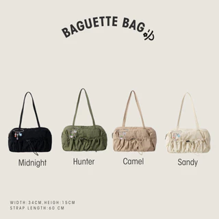 Túi hộp đeo vai nữ to rút dây Baguette Bag