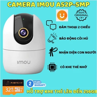 Camera IMOU trong nhà IPC-A52P (Ranger 2 5MP) - Kết nối Wifi nhanh nhạy, Đầy đủ tính năng thông minh, Bảo hành 24 tháng