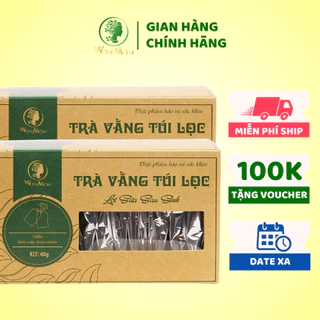 [ Giảm 35K - Đơn 339K ] Combo 2 hộp trà vằng túi lọc lợi sữa, thon gọn cơ thể sau sinh Wonmom 40 gr ( 20 Túi/hộp )