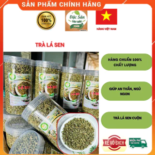 Trà lá sen cuộn lá sen vo viên sấy lạnh 500GR - 1KG giúp an thần, ngủ ngon, hạ lượng chole.sterol trong m.áu