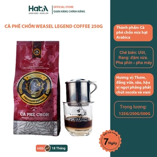 Cà phê chồn Hương Mai Cafe Weasel Legend Coffee 100% hạt Arabica nguyên chất 250gr