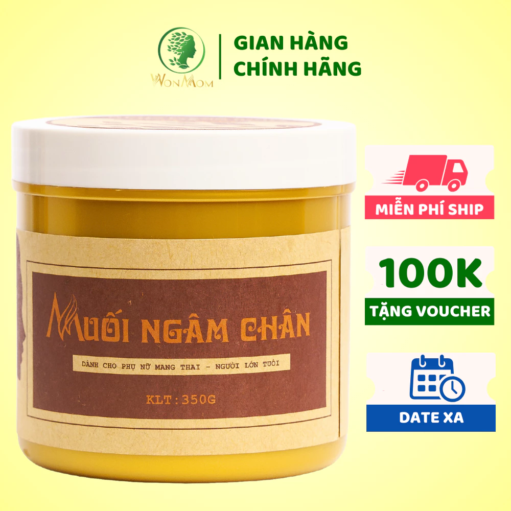 Muối ngâm chân thảo mộc lưu thông khí huyết, giảm đau nhức Wonmom 350g