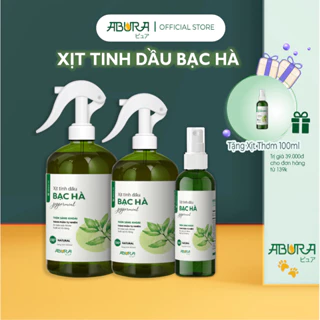 Chai Xịt Xông Phòng Thơm Tinh Dầu Khử Mùi Bạc Hà Khử Khuẩn ABURA100ml/300ml/500ml Đuổi Muỗi Nguyên Chất Thiên Nhiên