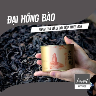 Trà Oolong Nham Trà Đại Hồng Bào đậm vị, hương thơm nhẹ, hậu ngọt chát hộp thiếc 45g - lovent.house