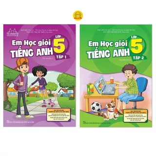 Sách - Combo Em Học Giỏi Tiếng Anh 5 (Tập 1+2) - Có Mã Cào Sau Sách Thay Cho Đĩa CD