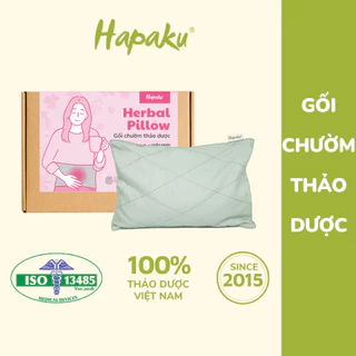 Gối Chườm Nóng Thảo Dược Hapaku - Giảm Đau Lưng, Giảm Đau Bụng Kinh, Làm Nóng Bằng Lò Vi Sóng