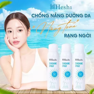 Xịt Chống Nắng Body Heshi sunshine spray SPF50+ PA++++ - Chống Nước, Không Trôi  120ml