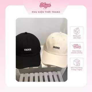 Mũ lưỡi trai Mya M09 - mũ lưỡi trai phong cách Ulzzang form unisex nam nữ thêu chữ Under