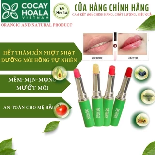 Bộ Son dưỡng Cà chua hữu cơ làm hồng môi, mềm mịn, mọng nước, giảm thâm môi Cỏ Cây Hoa Lá - 1,5g