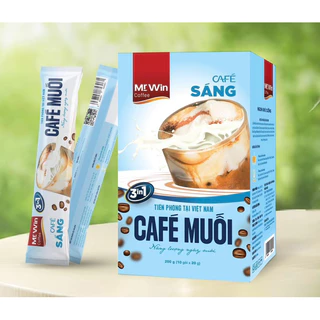 CÀ PHÊ MUỐI MR WIN COFFEE CAFE SÁNG HỘP 200G (10 GÓI)/ CAFE MUỐI MR WIN