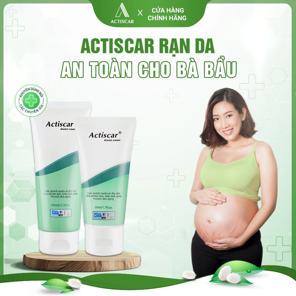 [Bộ Kem Lẻ] Kem Rạn Da Actiscar Chính Hãng - Làm Mờ Rạn Da, Mờ Sẹo, Đều Màu Da Sau Sinh Cải Thiện Vùng Da Chảy Xệ