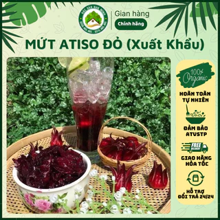 MỨT ATISO ĐỎ (HIBICUS/ HỒNG / LẠC THẦN) - Giòn/ Ít ngọt/ Đỏ đậm - Chuẩn Đà Lạt - Đặc sản Nhà Mình