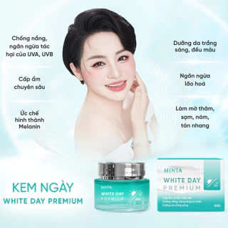 Kem Dưỡng Da Ban Ngày WHITE DAY PREMIUM - Làm Mờ Thâm Nám, Cấp Ẩm Sâu, Dưỡng Da Sáng Đều Màu (50g)