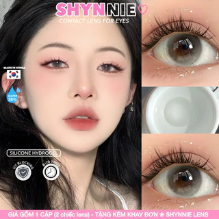 🎀(𝗖𝗔̣̂𝗡 𝗧𝗨̛̀ 𝟬-𝟲 Đ𝗢̣̂) LENS kính áp tròng GRAY - xám sữa đục 14.2mm hợp makeup kỷ yếu, nhẹ nhàng tone Hàn - Lens Huế 🐰