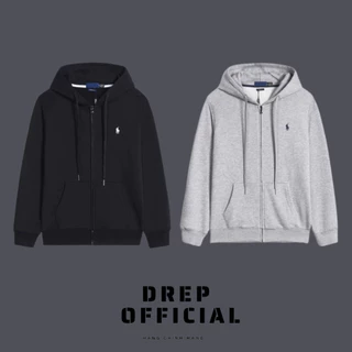 Áo hoodie zip RALPH LAUREN DREP OFFICIAL thêu họa tiết chú ngựa logo thêu , chất nỉ bông cao cấp hàng chuẩn fomr P2