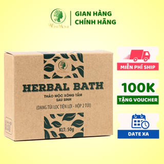 [ Giảm 35K - Đơn 339K ] Thảo mộc xông tắm sau sinh dạng túi lọc Wonmom 50Gr (2 Túi /hộp)