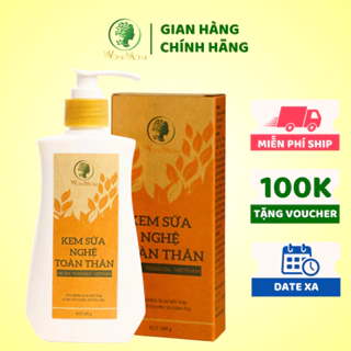 Kem sữa nghệ dưỡng trắng da toàn thân, sạch thâm rạn Wonmom 180g