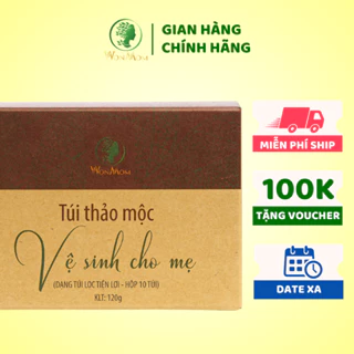 Túi thảo mộc xông vùng kín, thơm tho và se khít Wonmom ( 10 Túi/Hộp )