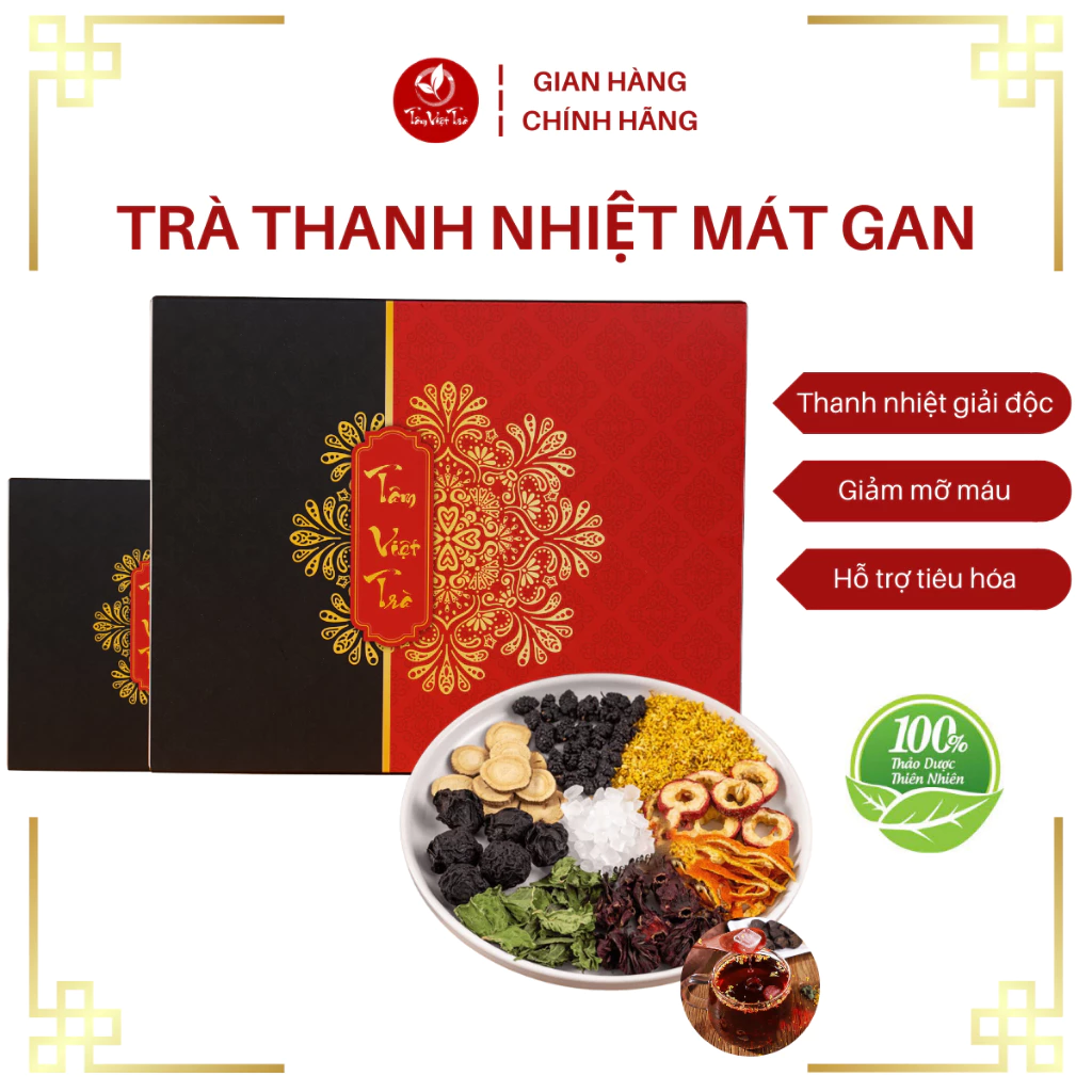 [SET 15 GÓI] Trà Thanh Nhiệt Giải Độc Mát Gan Tâm Việt Trà, Giúp Mát Gan Thanh Lọc Cơ Thể Bảo Vệ Gan