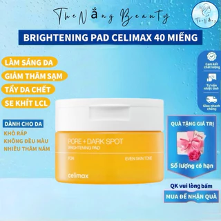 Brightening pad CELIMAX 40 miếng BE86 sáng da giảm thâm se khít lỗ chân lông TheNang