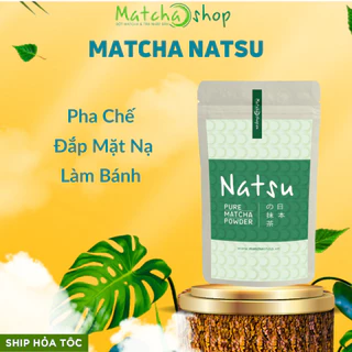 Bột Matcha trà xanh Matcha Natsu Nhập Khẩu Nhật Bản Trong Pha Chế, Làm Bánh, Đắp Mặt Nạ, Trà Đạo